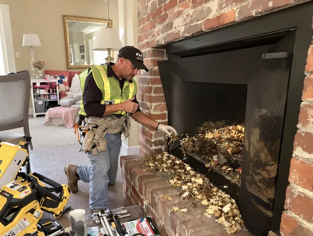 Safe screening installation by Greenwich Chimney Sweep in Greenwich, CT
