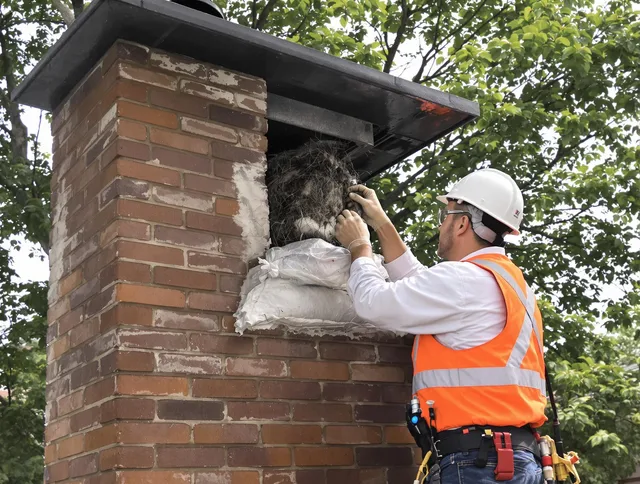 Humane removal of debris and animals by Greenwich Chimney Sweep in Greenwich, CT