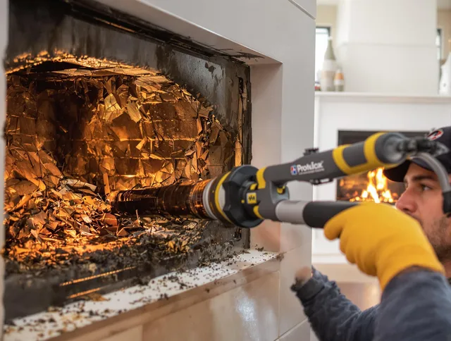 Professional chimney cleaning by Greenwich Chimney Sweep in Greenwich, CT