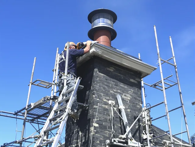 Sturdy chimney crown finished by Greenwich Chimney Sweep in Greenwich, CT