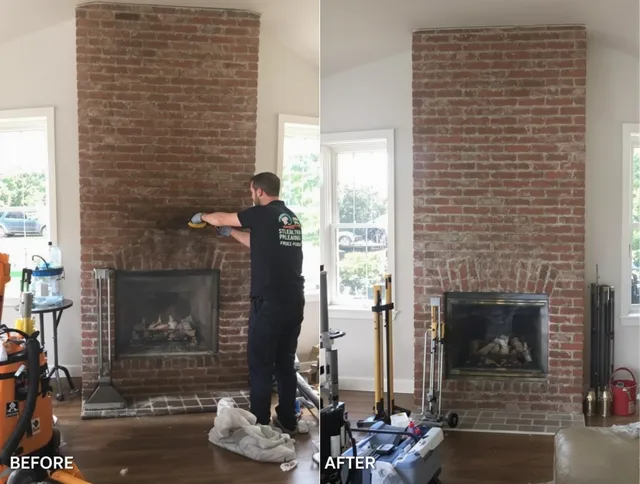 Finished chimney sweeping service by Greenwich Chimney Sweep in Greenwich, CT