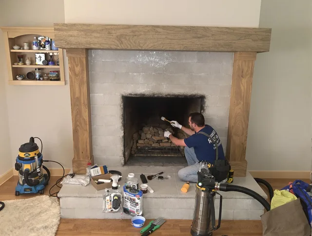 Detailed creosote removal process by Greenwich Chimney Sweep in Greenwich, CT