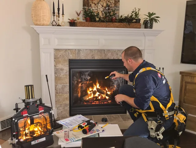 Safety-focused fireplace inspection by Greenwich Chimney Sweep in Greenwich, CT